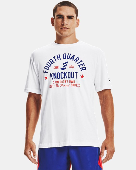 Men's UA Embiid 4th Quarter T-Shirt in White image number 0